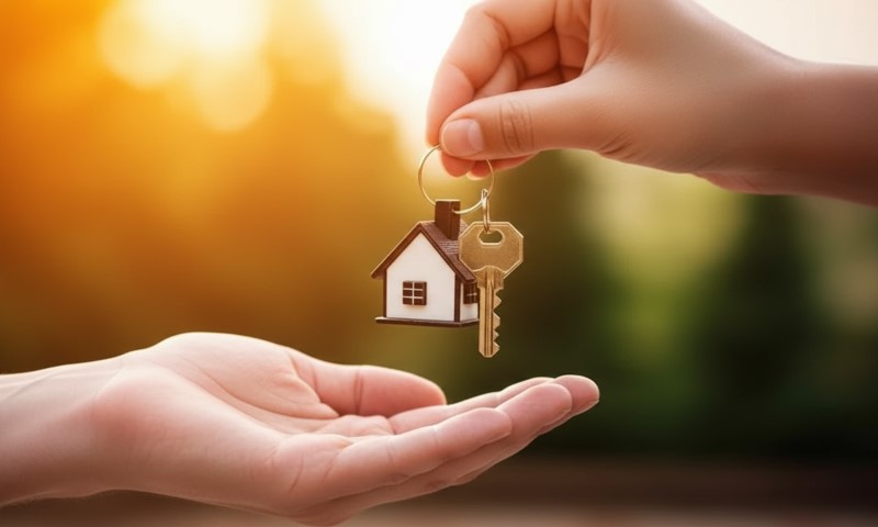 Osoba drži ključeve od kuće u ruci